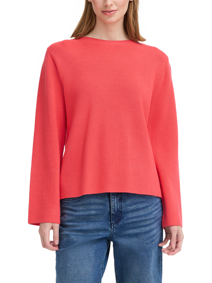 ICHI Boston Relaxed Fit Jumper, Teaberry, Teaberry