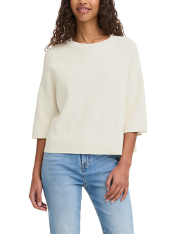 ICHI Boston 3/4 Sleeve Jumper, Birch, Birch