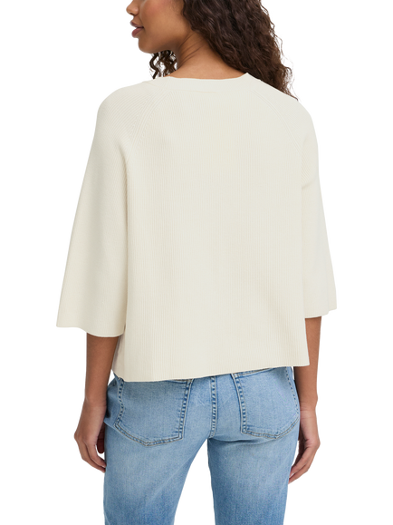 ICHI Boston 3/4 Sleeve Jumper, Birch - view 2, Birch