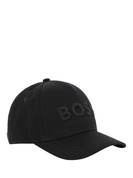 BOSS Kids' Twill Embroidered Baseball Hat, Black, Black