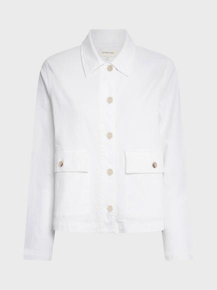 Gerard Darel Thryra Denim Jacket, White, White