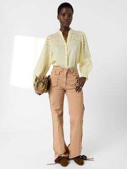 Gerard Darel Cristel Cutwork Shirt - view 2, Yellow
