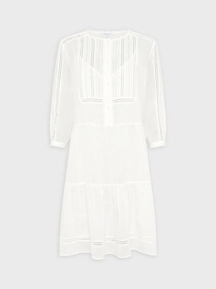 Gerard Darel Riane Lace Detail Dress, Ecru