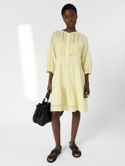 Gerard Darel Riane Lace Detail Dress - view 2, Yellow
