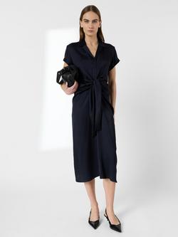 Gerard Darel Rosy Wrap Front Midi Dress, Navy - view 2, Navy