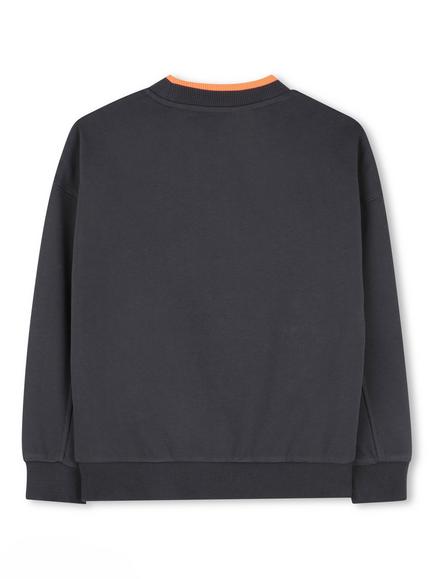 Timberland Kids' Cotton Blend Sweatshirt, Dark Grey/Multi - view 2, Dark Grey/Multi