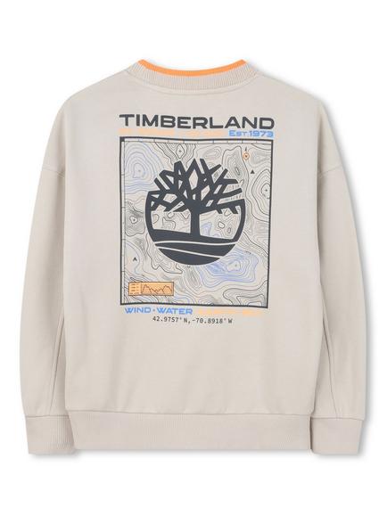 Timberland Kids' Cotton Blend Sweatshirt, Beige - view 2, Beige
