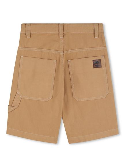 Timberland Kids' Cotton Chino Shorts, Brown - view 2, Brown