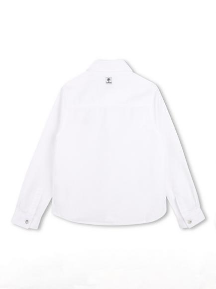 Timberland Kids' Long Sleeve Oxford Shirt, White - view 2, White