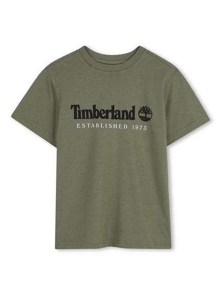 Timberland Kids' Logo Graphic T-Shirt, Green