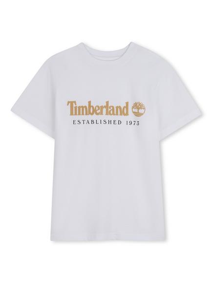 Timberland Kids' Logo Graphic T-Shirt, White