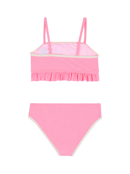Billieblush Kids' Flounce Ruffle Bikini Set, Fuschia - view 2, Fuschia