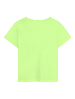Billieblush Kids' Short Sleeve Sequin Graphic T-Shirt, Green Lemon/Multi - view 2, Green Lemon/Multi