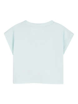 Billieblush Kids' Short Sleeve Sequin Graphic T-Shirt, Sea Green - view 2, Sea Green