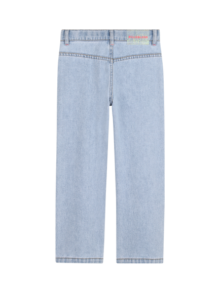 Billieblush Girl's Embellished Pocket Jeans, Double Stone+bleach - view 2, Double Stone+bleach