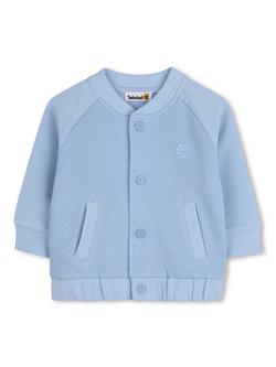 Timberland Baby Waffle Cardigan, Pale Blue