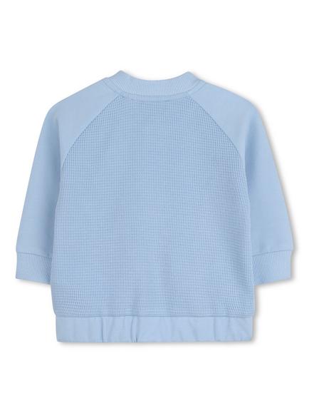 Timberland Baby Waffle Cardigan - view 2, Pale Blue
