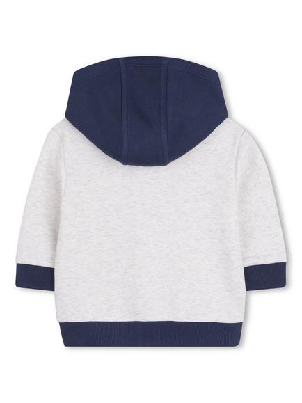 Timberland Baby Hooded Cardigan, Beige Marl - view 2, Beige Marl