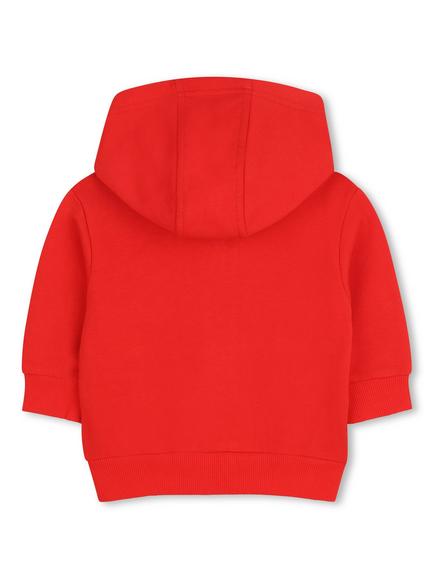Timberland Baby Hooded Cardigan, Red - view 2, Red