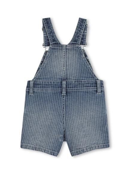 Timberland Baby Denim Short Dungarees, Denim Blue - view 2, Denim Blue