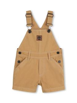 Timberland Baby Short Dungarees, Stone, Stone