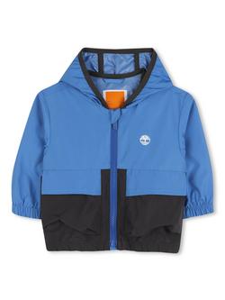 Timberland Baby Hooded Windbreaker Jacket, Blue
