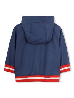 Timberland Baby Hooded Windbreaker Jacket, Slate Blue - view 2, Slate Blue