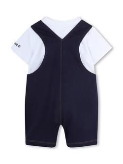 Timberland Baby Dungarees and T-Shirt Set, Navy - view 2, Navy