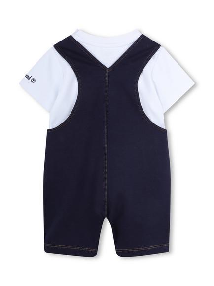 Timberland Baby Dungarees and T-Shirt Set, Navy - view 2, Navy