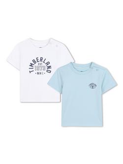 Timberland Baby T-Shirts, Pack of 2, Pale Blue, Pale Blue