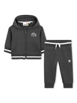Timberland Baby Striped Edges Tracksuit, Dark Grey, Dark Grey