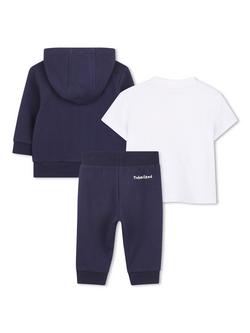 Timberland Baby Graphic T-Shirt and Tracksuit Set, Navy - view 2, Navy