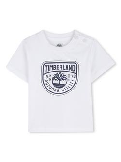 Timberland Baby Outdoor Utility Logo T-Shirt, White, White