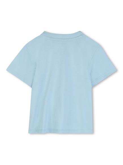 Timberland Baby Badge Graphic T-Shirt, Pale Blue - view 2, Pale Blue