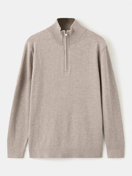 Mango Kids' Cotton Pull Over Jumper, Taupe