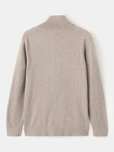Mango Kids' Cotton Pull Over Jumper - view 2, Taupe