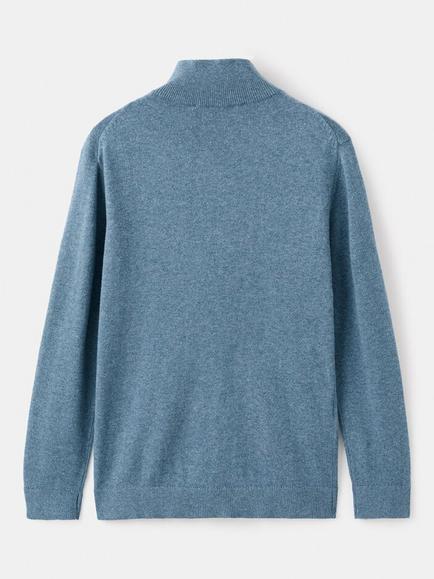 Mango Kids' Cotton Pull Over Jumper - view 2, Blue