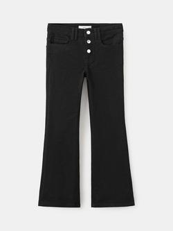 Mango Kids' Flared Jeans, Black, Black
