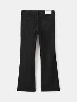 Mango Kids' Flared Jeans, Black - view 2, Black