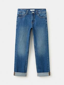 Mango Kids' Tapered Jeans, Mid Blue, Mid Blue