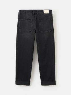 Mango Kids' Tapered Jeans, Black - view 2, Black