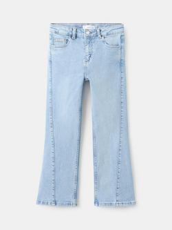 Mango Kids' Flare Jeans, Light Blue, Light Blue