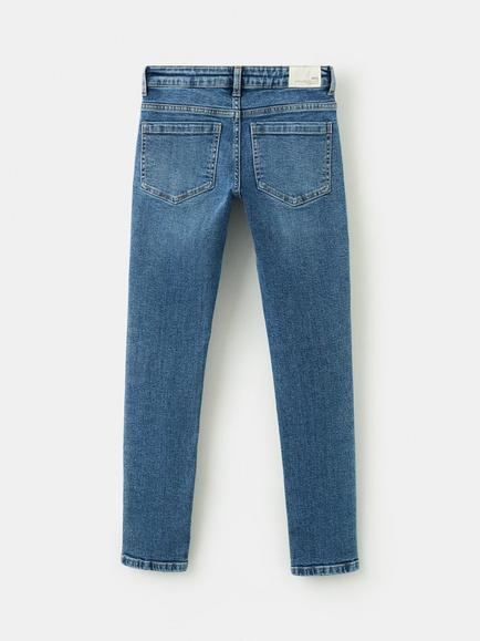 Mango Kids' Skinny Jeans, Dark Blue - view 2, Dark Blue