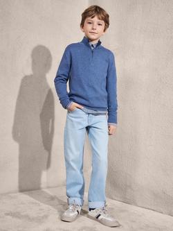 Mango Boy's Slim Tapered Jeans, Light Blue, Light Blue