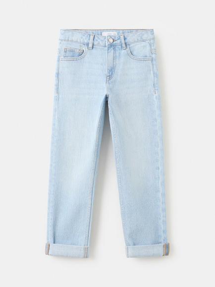 Mango Boy's Slim Tapered Jeans, Light Blue - view 2, Light Blue