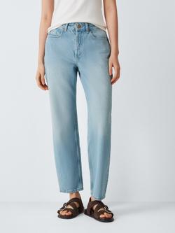 AND/OR Mid Rise Straight Jeans, Bleach Wash