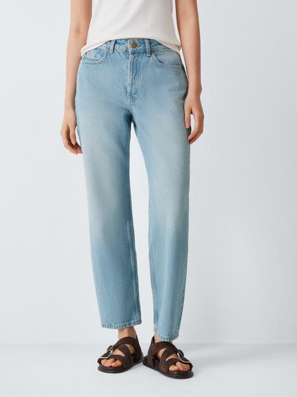 AND/OR Mid Rise Straight Jeans, Bleach Wash