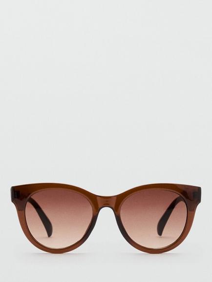 Mango Cat Eye Sunglasses, Brown, Brown