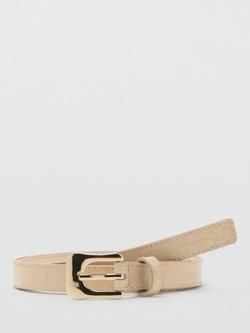 Mango Textured Belt, Vanilla, Vanilla