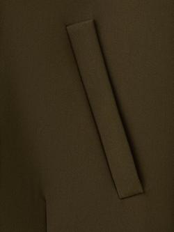 Mango Zip Cropped Jacket, Khaki - view 2, Khaki